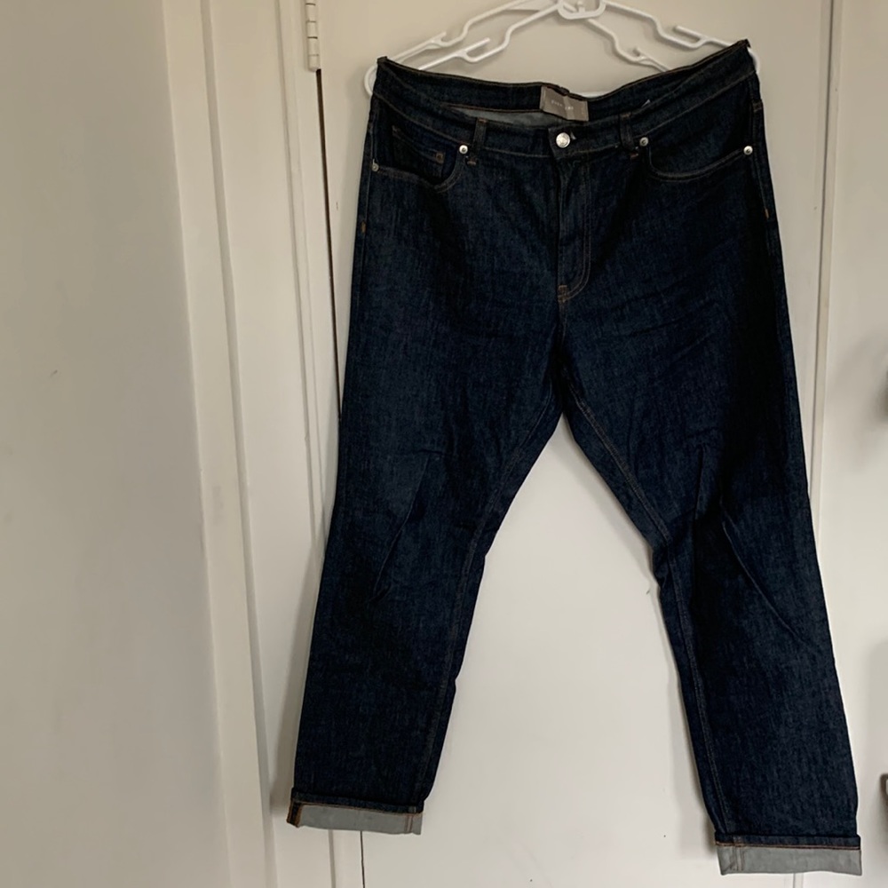 Mens everlane dark rinse jeans size 36x32.
